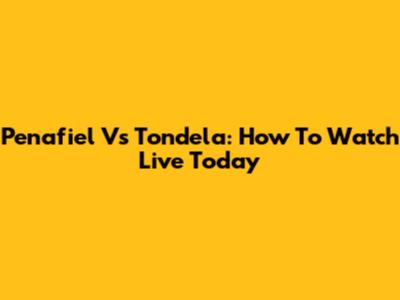 Penafiel Vs Tondela: How To Watch Live Today