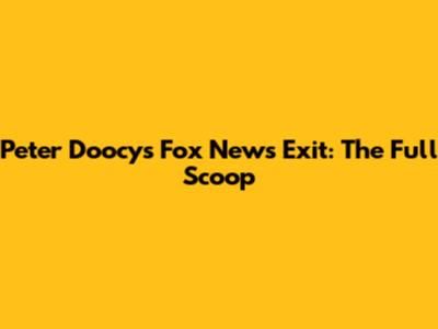 Peter Doocy's Fox News Exit: The Full Scoop