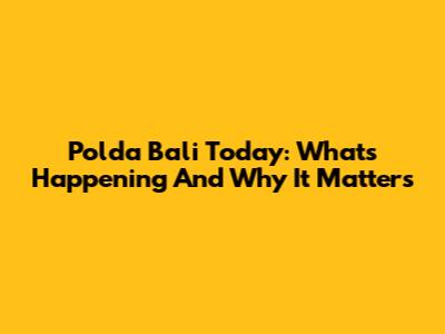 Polda Bali Today: What's Happening And Why It Matters