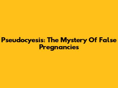 Pseudocyesis: The Mystery Of False Pregnancies