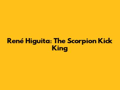 René Higuita: The Scorpion Kick King