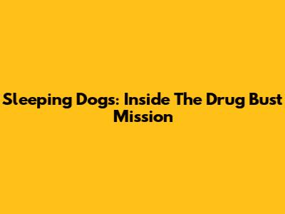 Sleeping Dogs: Inside The Drug Bust Mission