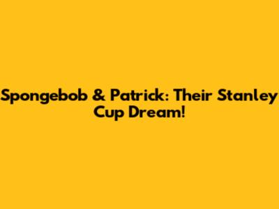 Spongebob & Patrick: Their Stanley Cup Dream!