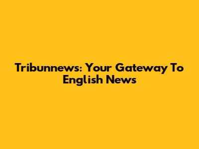 Tribunnews: Your Gateway To English News