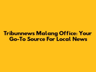 Tribunnews Malang Office: Your Go-To Source For Local News