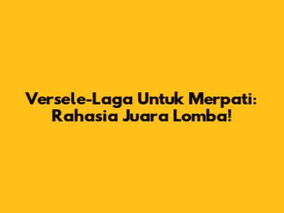 Versele-Laga Untuk Merpati: Rahasia Juara Lomba!