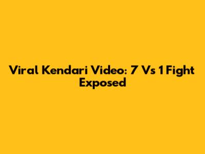 Viral Kendari Video: 7 Vs 1 Fight Exposed