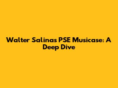 Walter Salinas' PSE Musicase: A Deep Dive